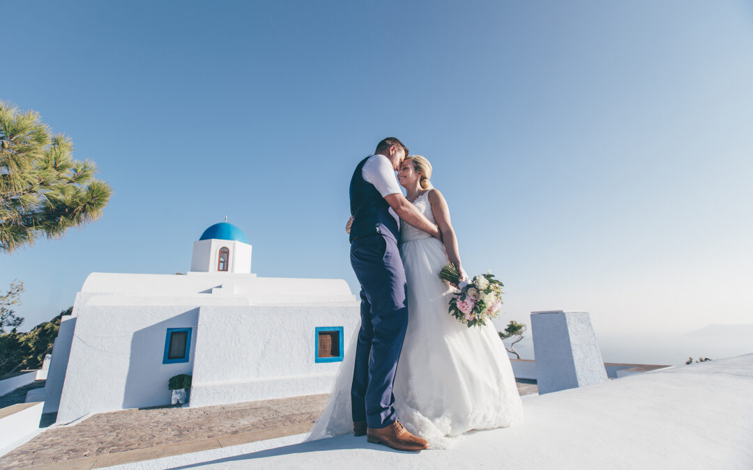 Rachel & Matthew Wedding Santorini, Greece