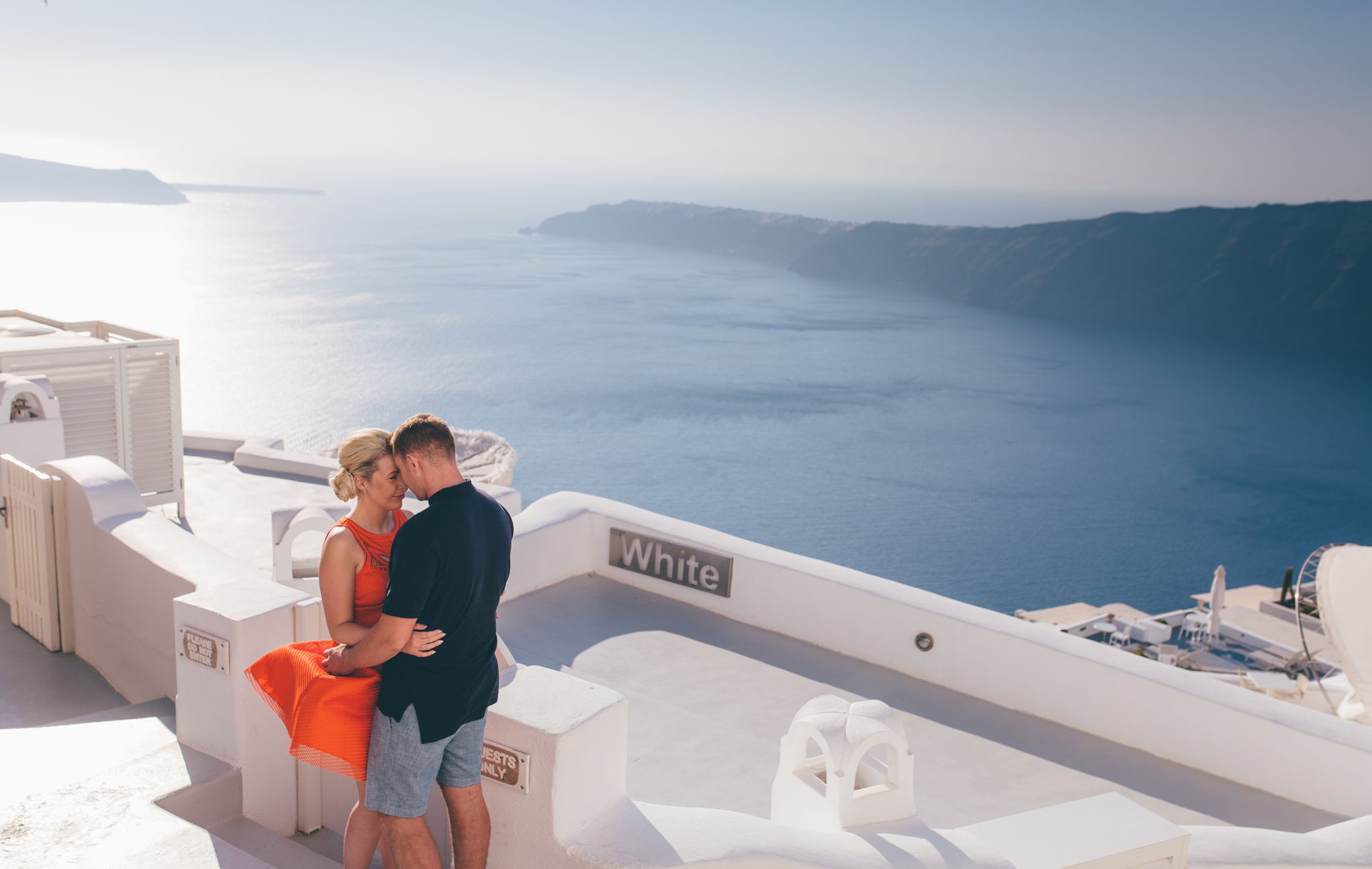 cardiff wedding photographer together session engagement shoot santorini