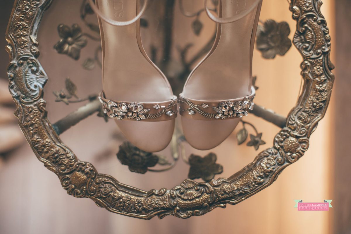 bridal shoes preparation at the grove narberth