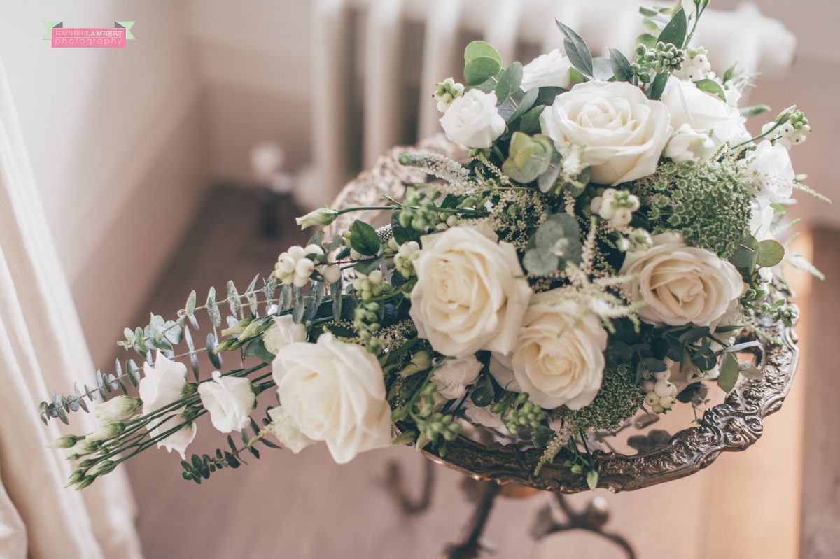 bridal flowers preparation at the grove narberth