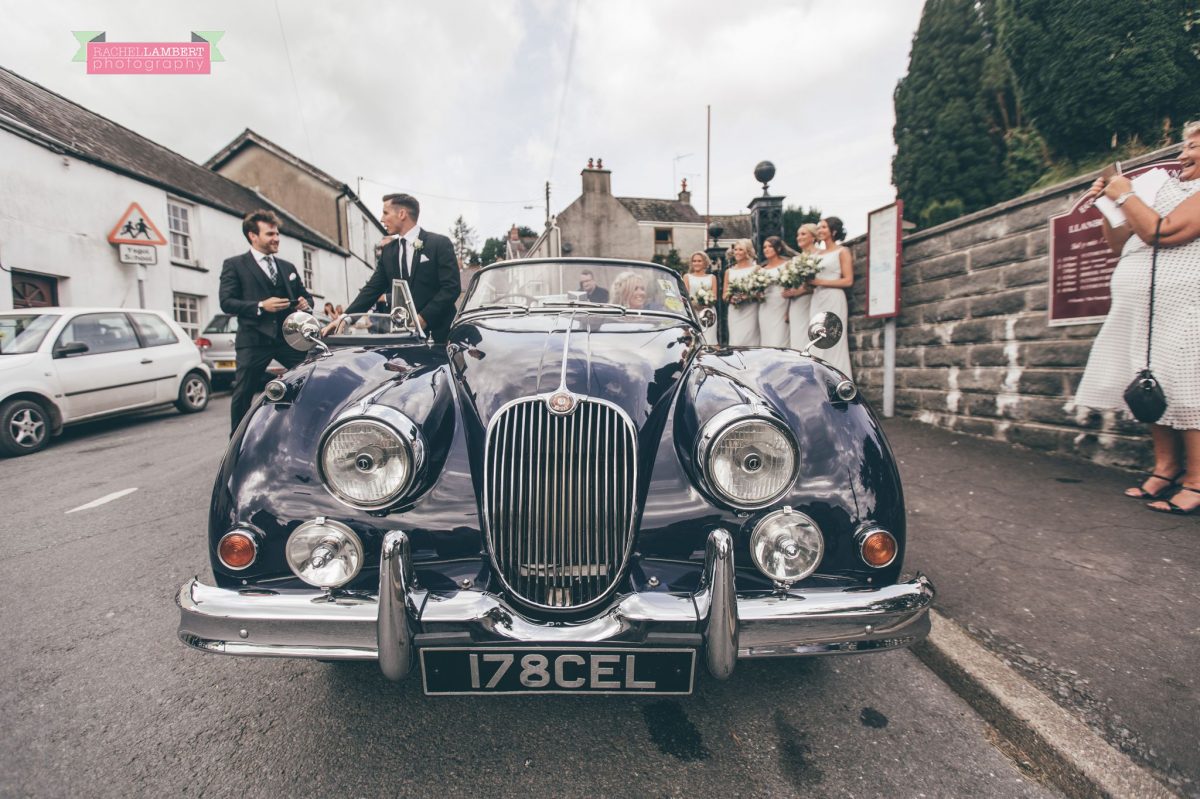 wedding car church 