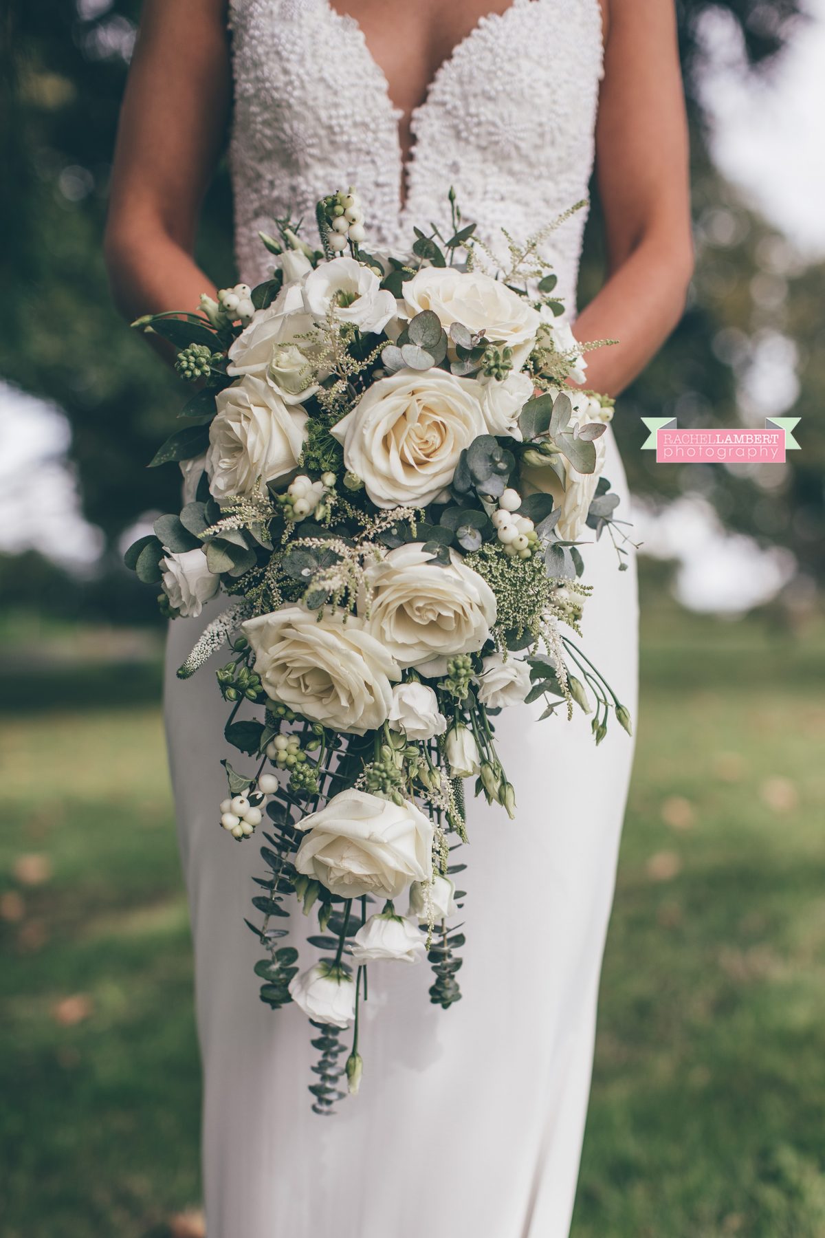 bride portrait flowers the grove narberth