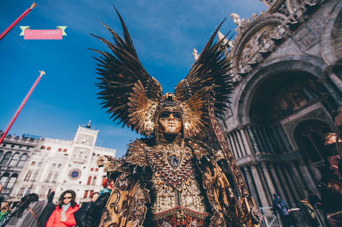 venice mask festival st marks square italy gold