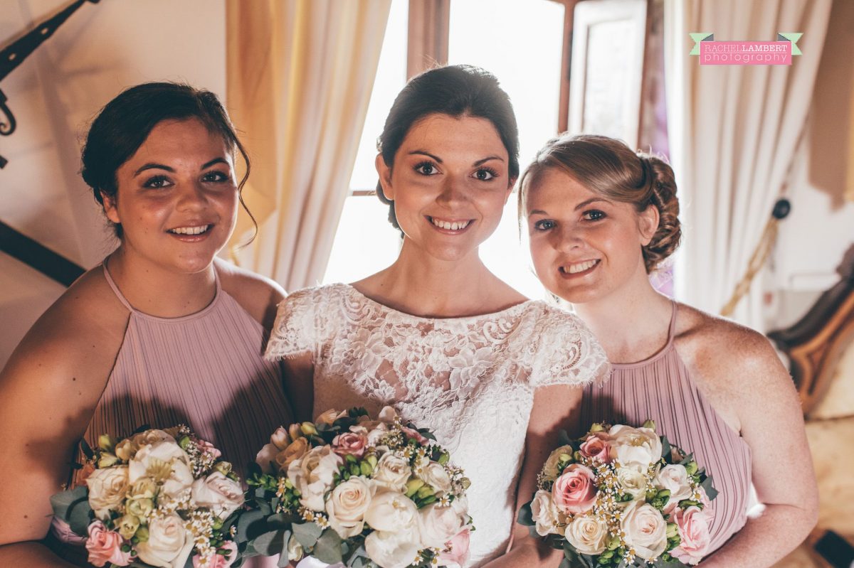 wedding in italy cortona tuscany villa san crispolto bridesmaids and bride