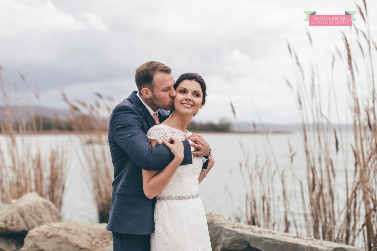 bride and groom portrait wedding in italy colour lake Tuoro sul Trasimeno