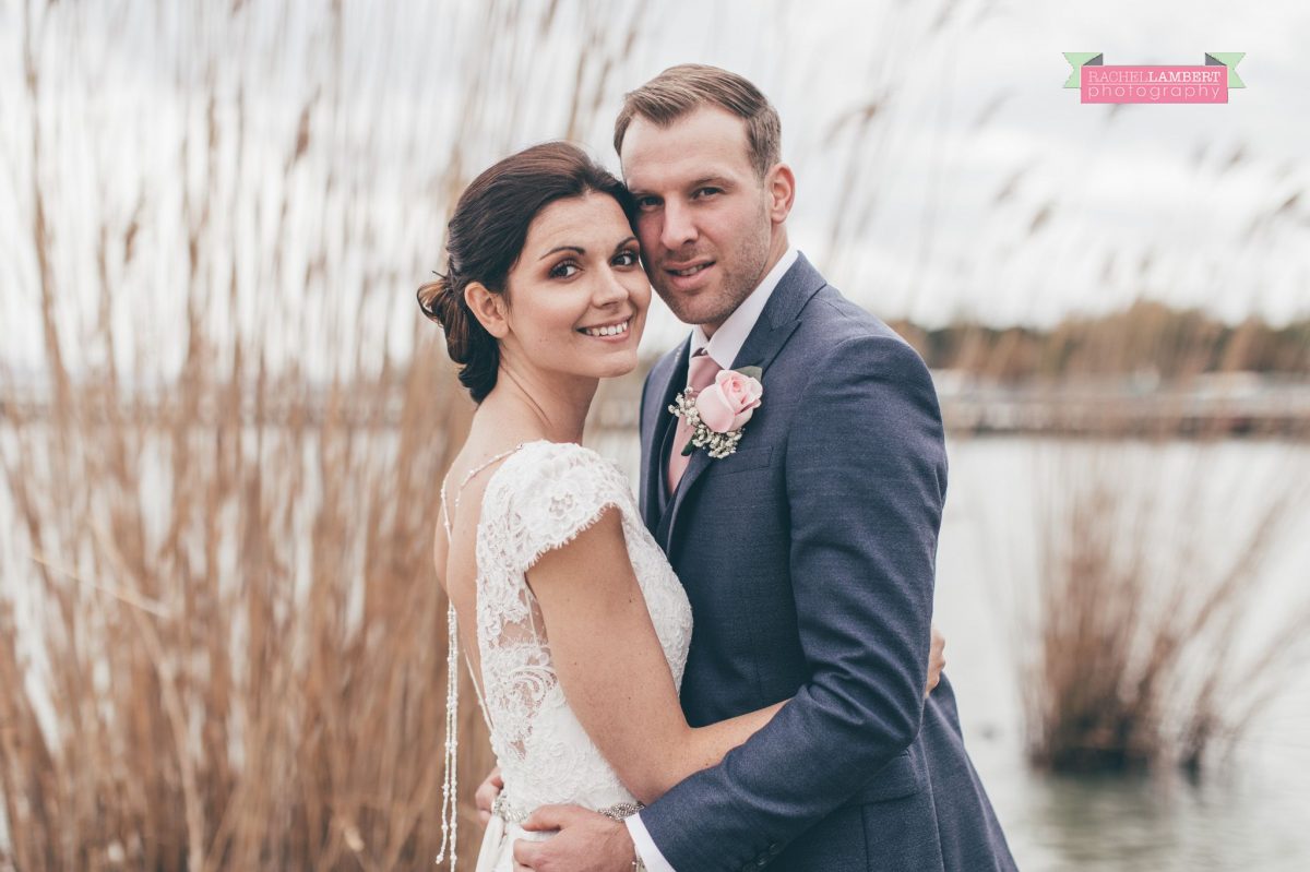 bride and groom portrait wedding in italy colour looking at camera