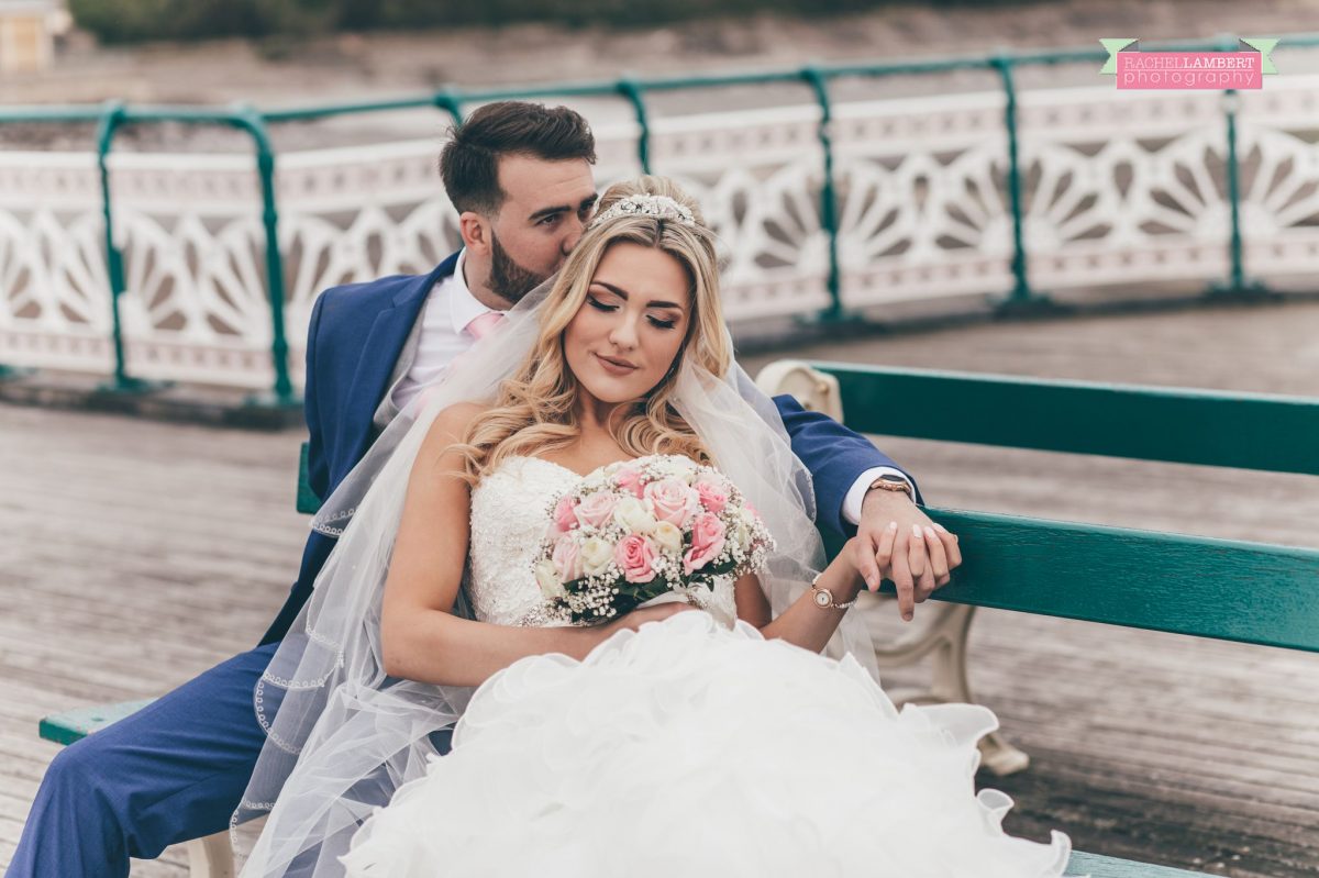 rachel lambert photography bride and groom penarth pier