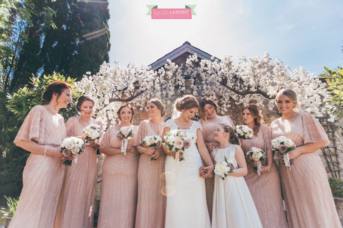 rachel lambert photography bride and groom pencoed house bridesmaids