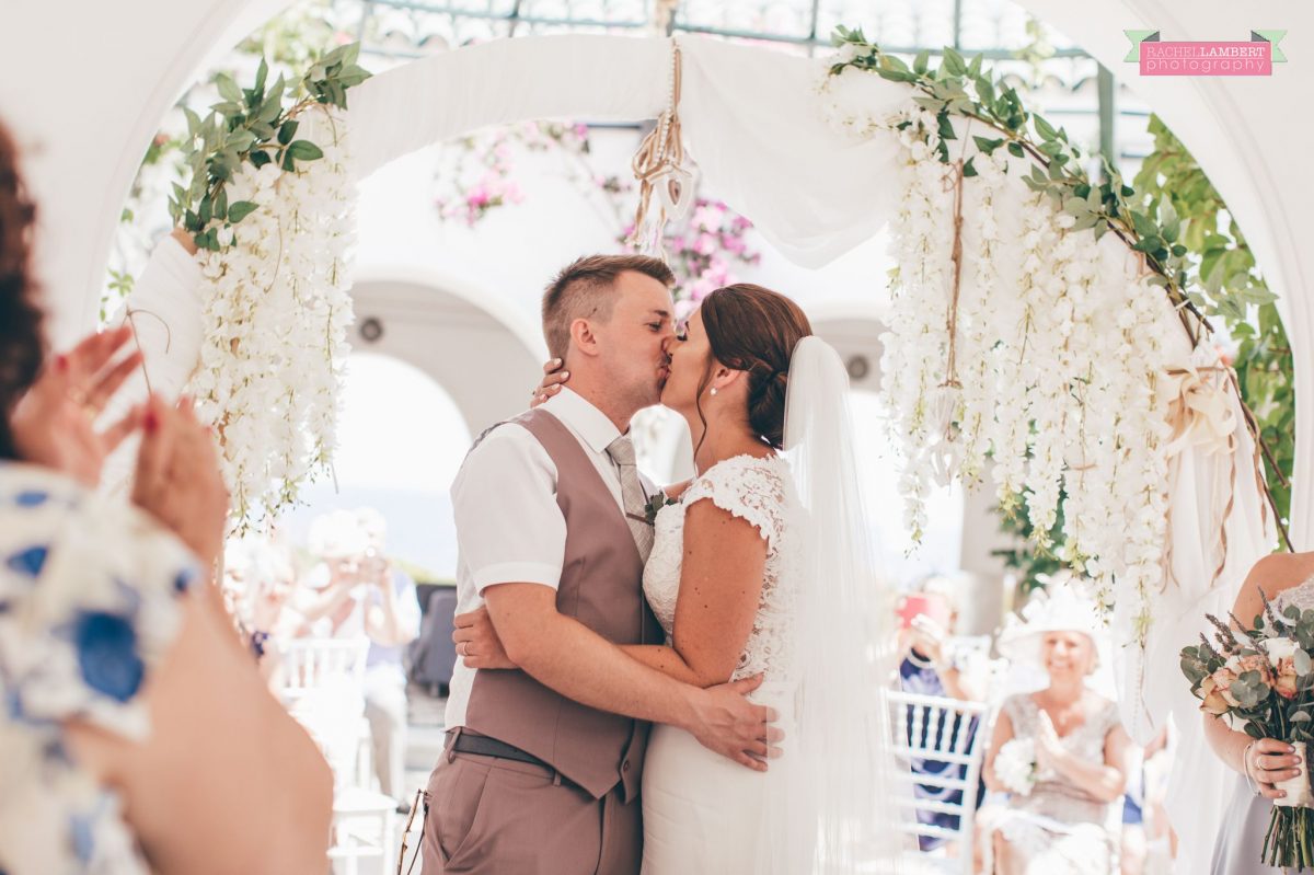 destination wedding greece kalithea springs rhodes kalithea springs bride and groom kiss