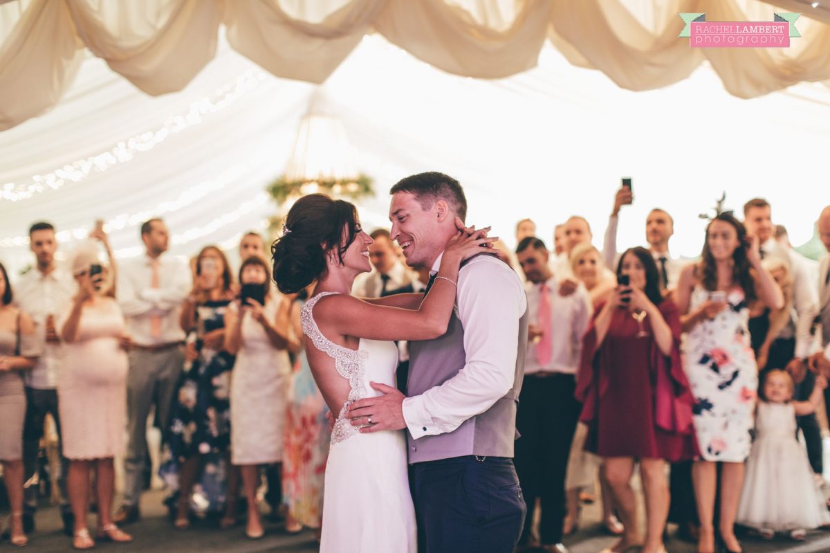 Rachel Lambert Photography llanerch vineyard wedding photographer bride and groom first dance