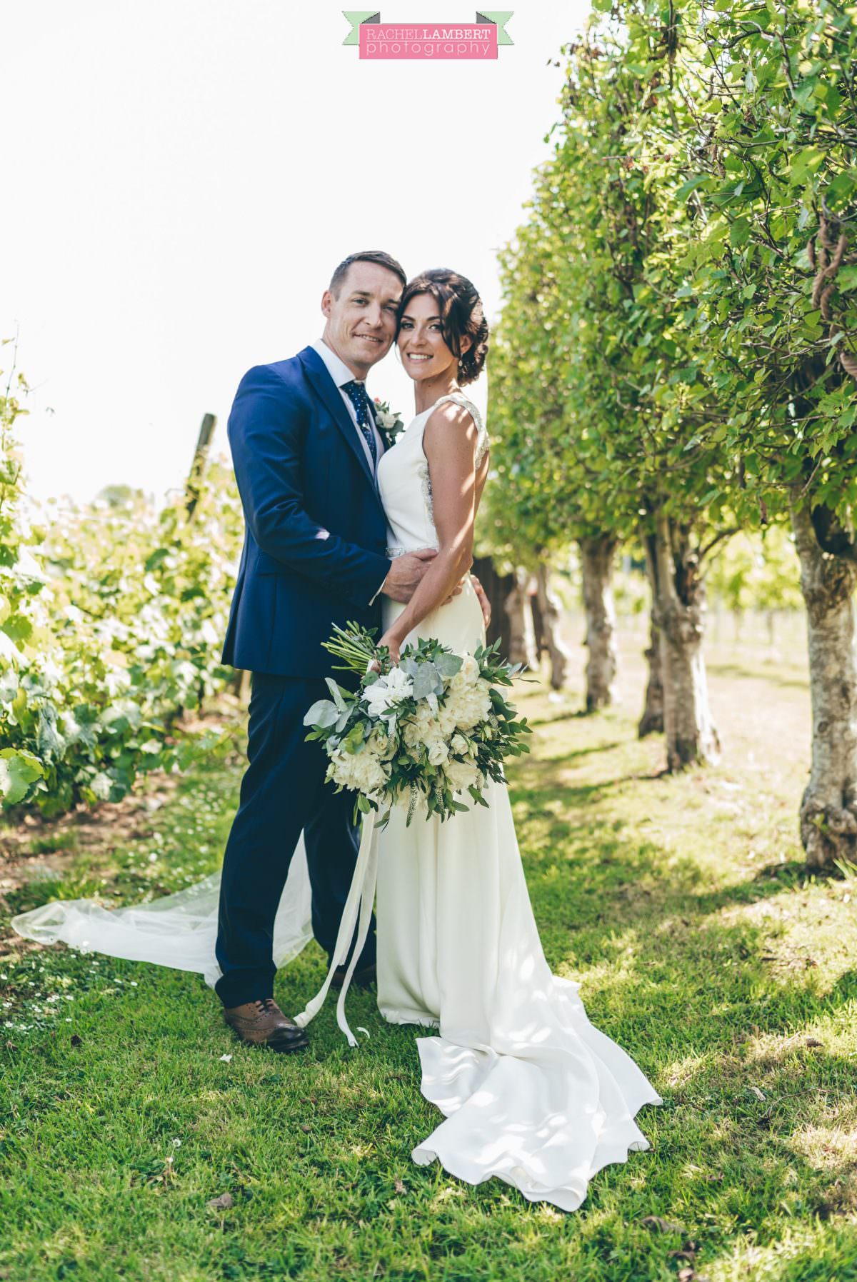 Rachel Lambert Photography llanerch vineyard wedding photographer bride and groom couple shots