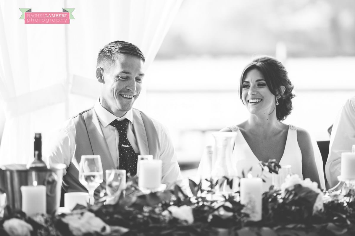 Rachel Lambert Photography llanerch vineyard wedding photographer bride and groom speeches