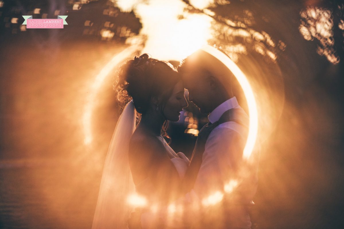 olwalls wedding photographer rachel lambert photography bride and groom golden hour ring of fire