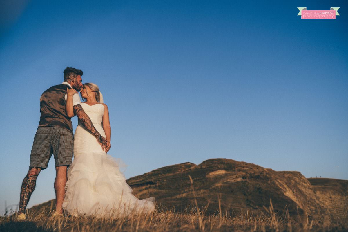 rachel lambert photography post wedding shoot southerndown beach sony alpha bride and groom golden hour