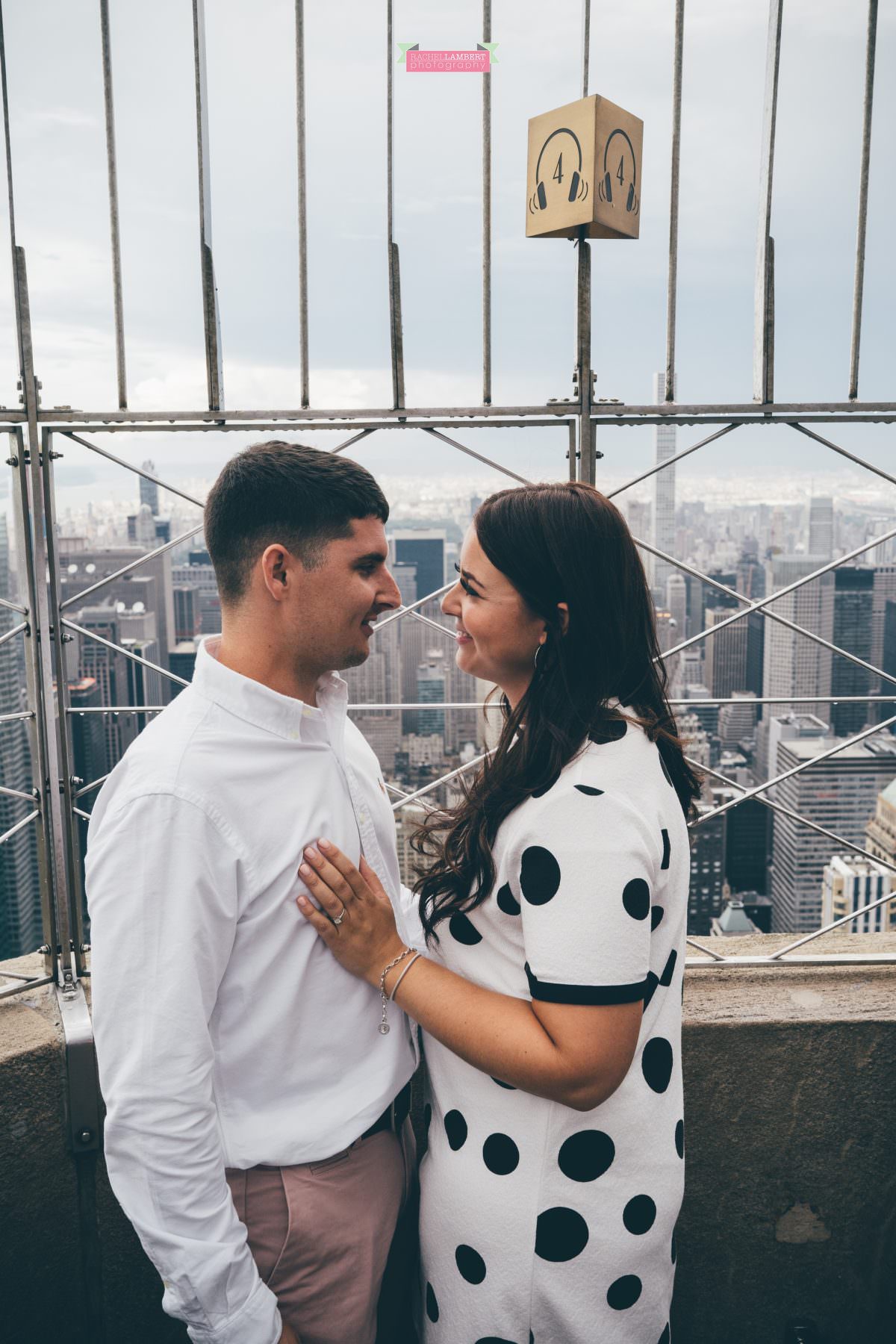 new york skyline rachel lambert photography bride and groom empire state building