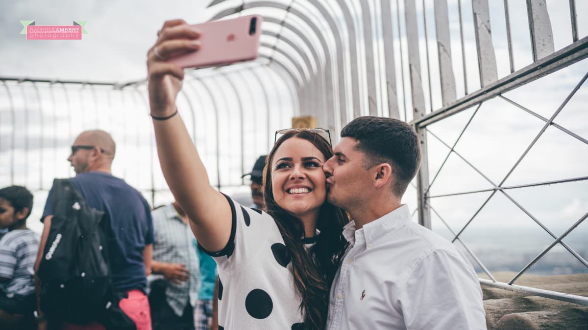 new york skyline rachel lambert photography bride and groom empire state building