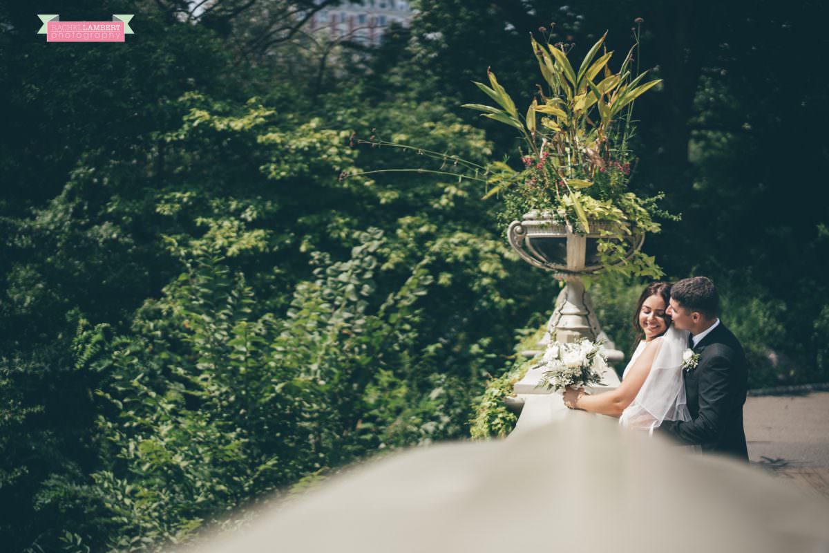 rachel lambert photography new york wedding photos bride and groom central park bow bridge