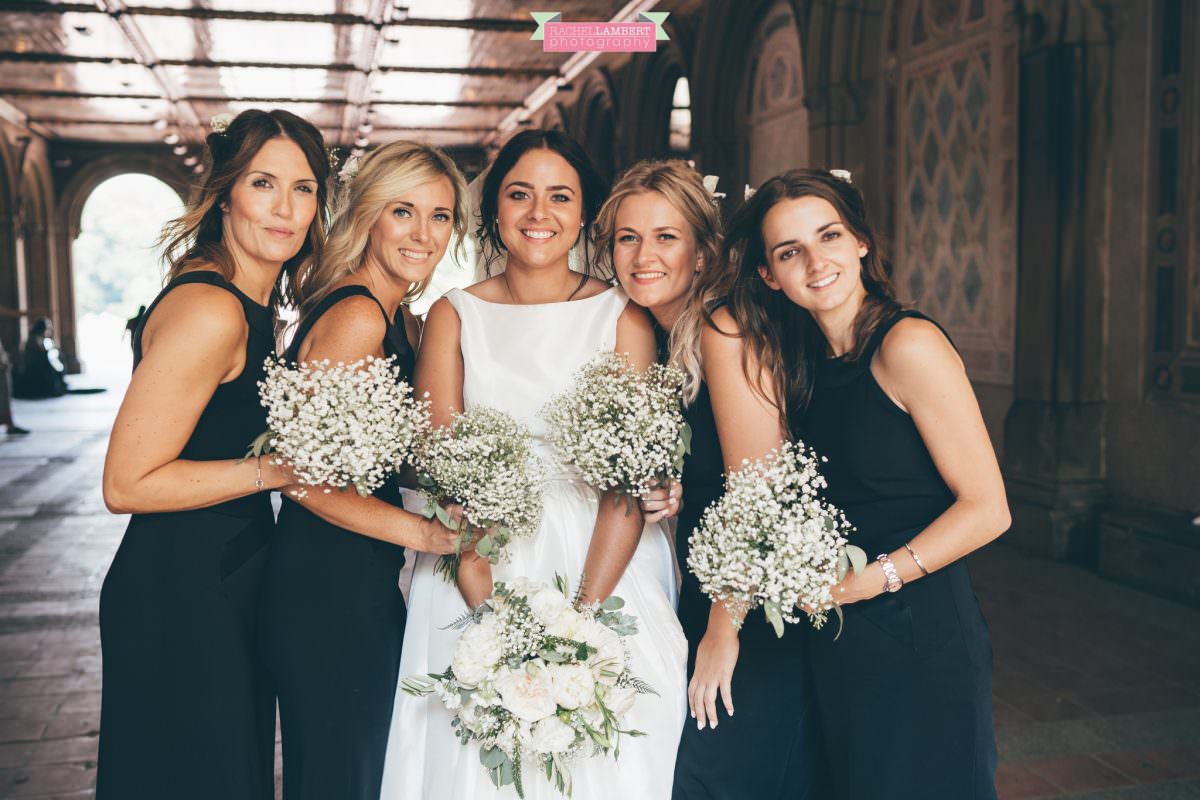rachel lambert photography new york wedding photos bride and groom bethesda terrace bridesmaids