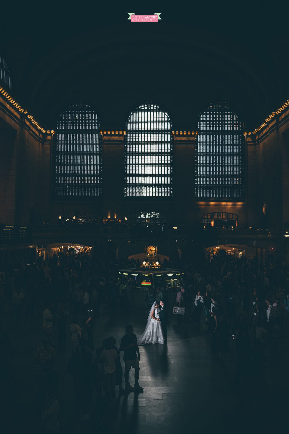 rachel lambert photography new york wedding photos bride and groom grand central station