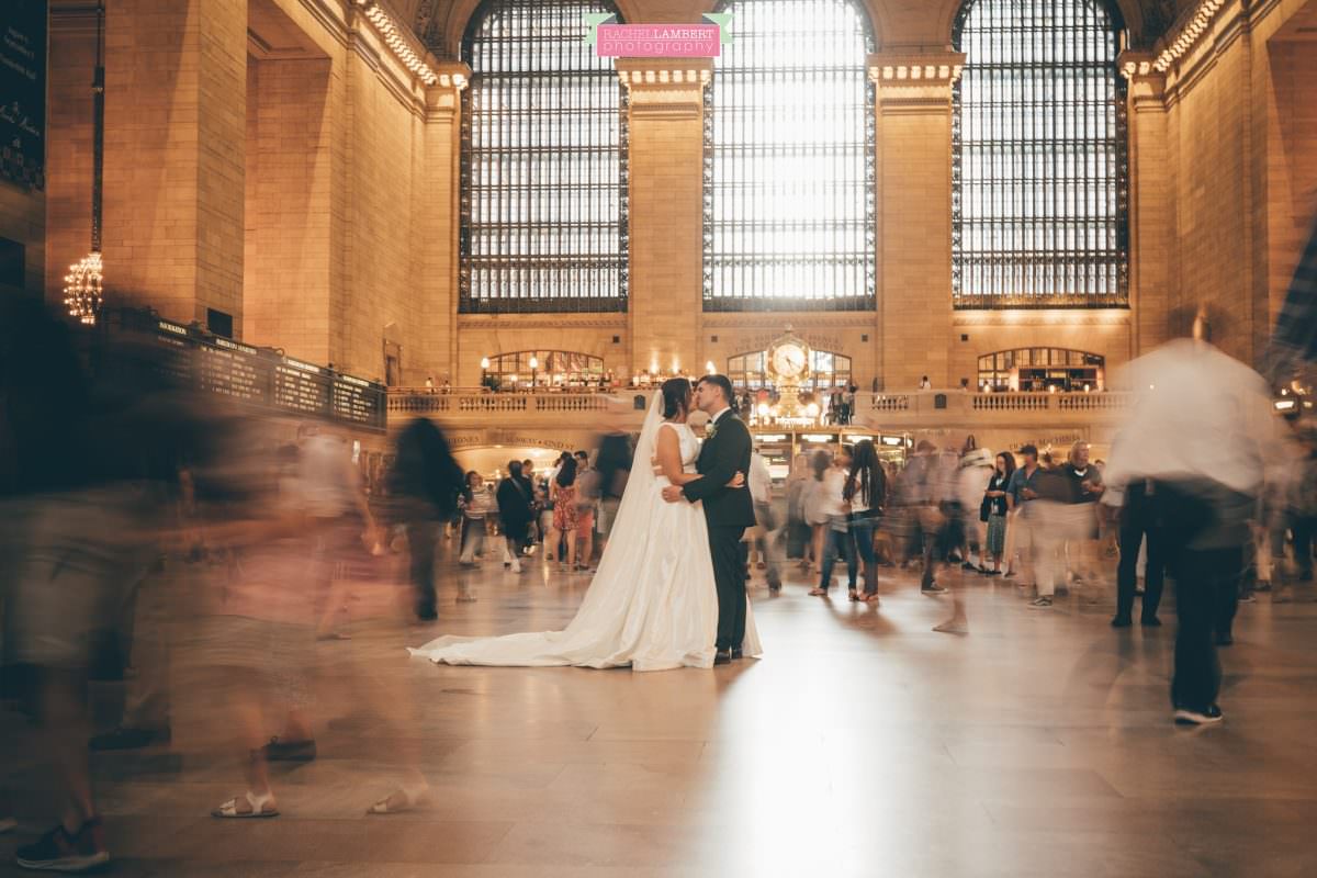 rachel lambert photography new york wedding photos bride and groom grand central station