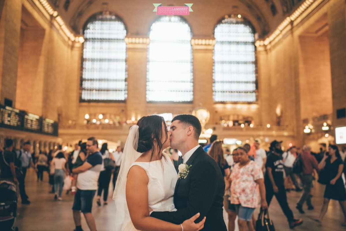 rachel lambert photography new york wedding photos bride and groom grand central station