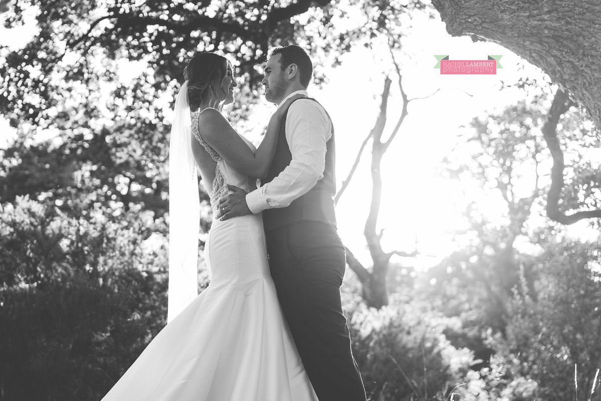 oldwalls wedding photographer bride and groom black and white
