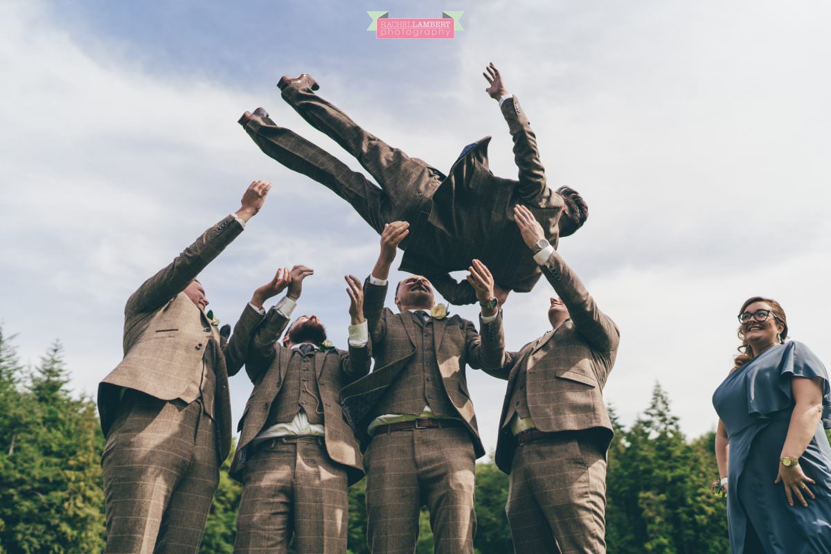 canada lake lodge groomsmen and bestwoman