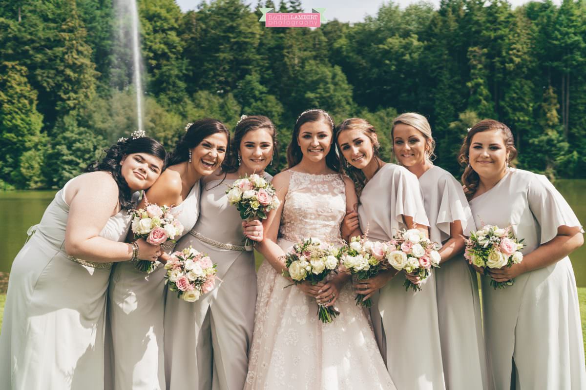 canada lake lodge bride and bridesmaids