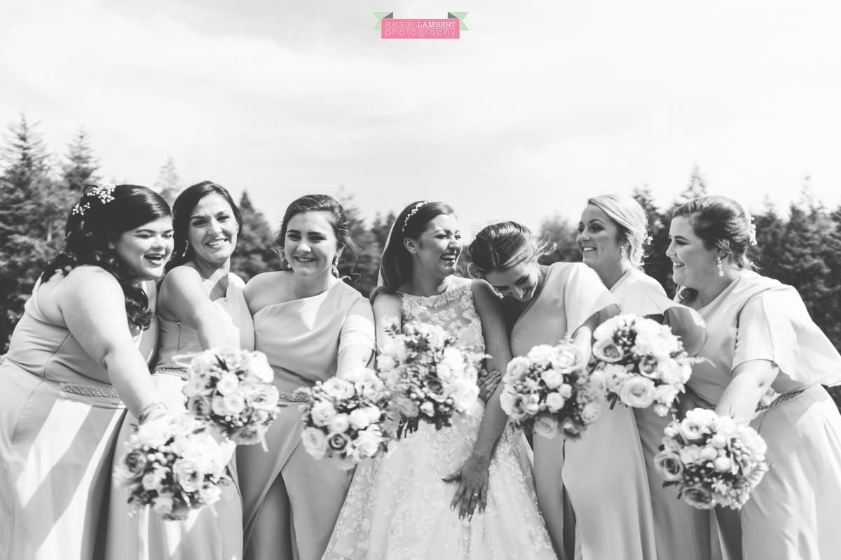 canada lake lodge bride and bridesmaids