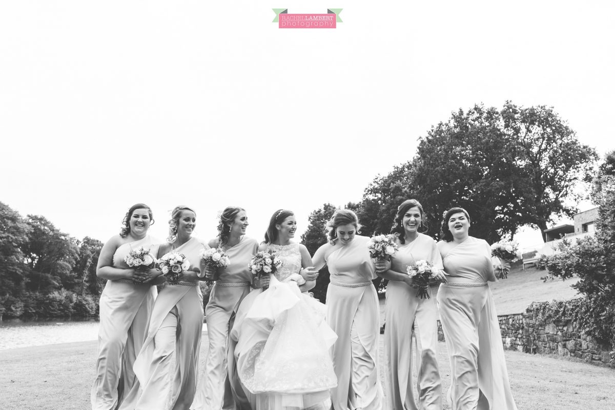 canada lake lodge bride and bridesmaids