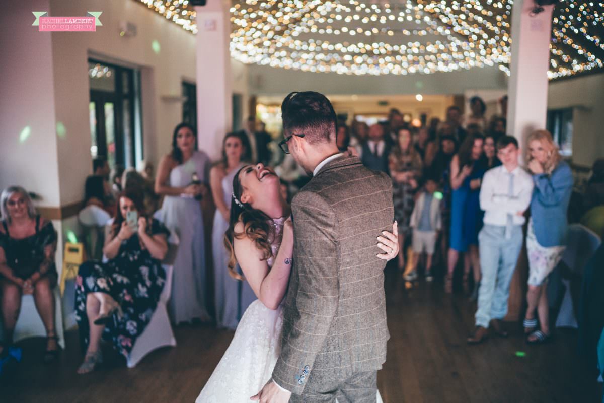 canada lake lodge bride and groom first dance