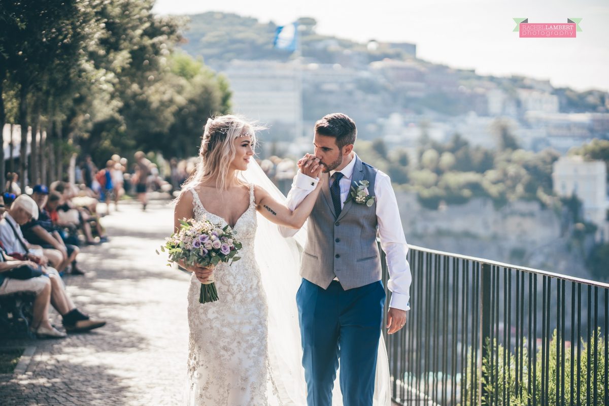 wedding photographer sorrento italy bride and groom chiostro di san francesco