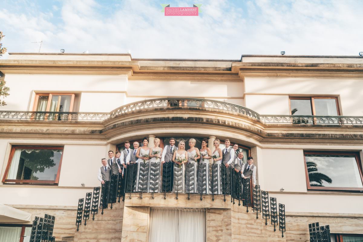 wedding photographer sorrento italy villa antiche mura bride and bridal party