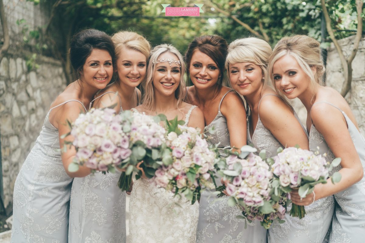 wedding photographer sorrento italy villa antiche mura bride and bridesmaids