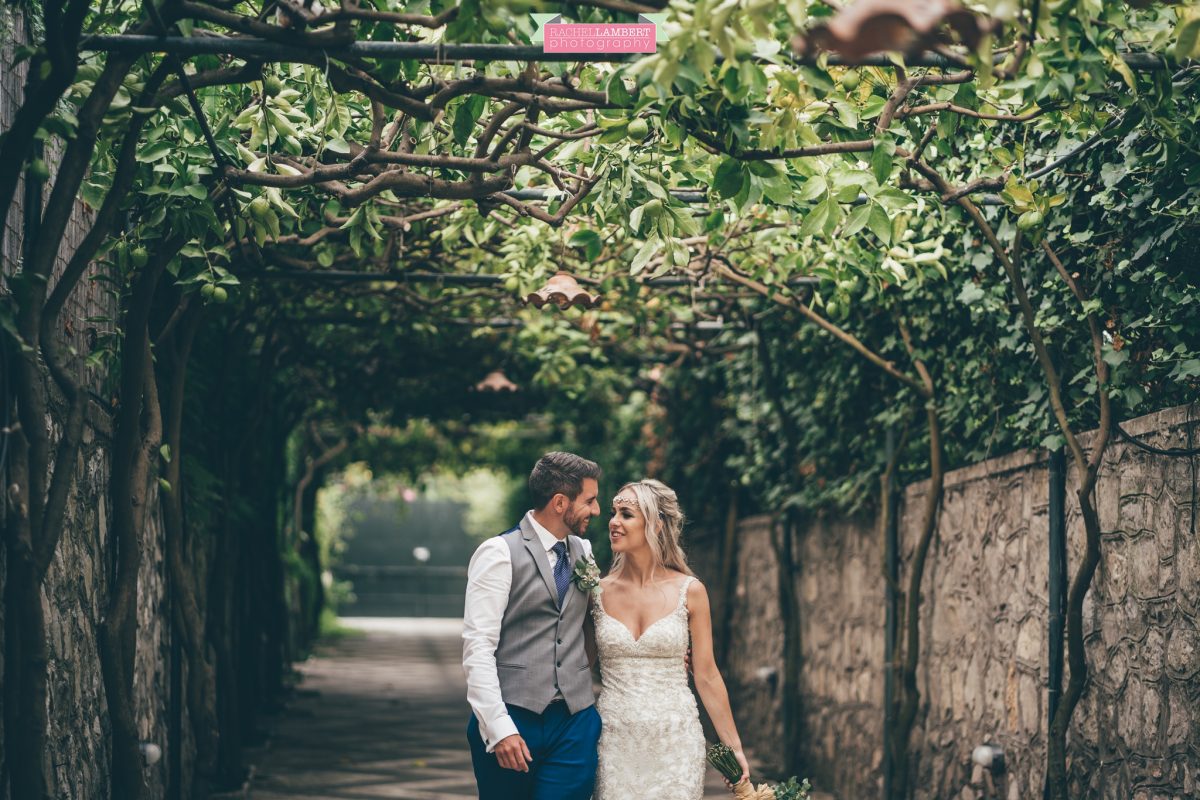 wedding photographer sorrento italy villa antiche mura bride and groom