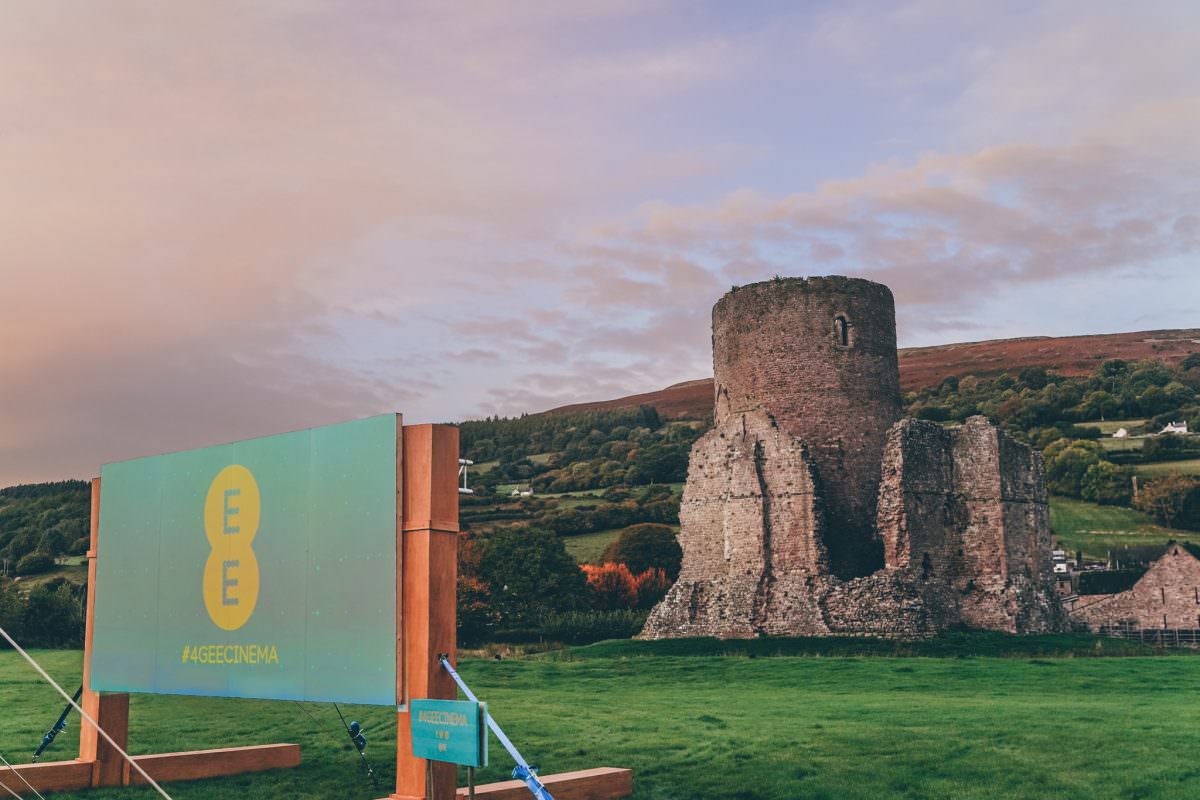 commercial photographer wales ee open air cinema event crickhowell