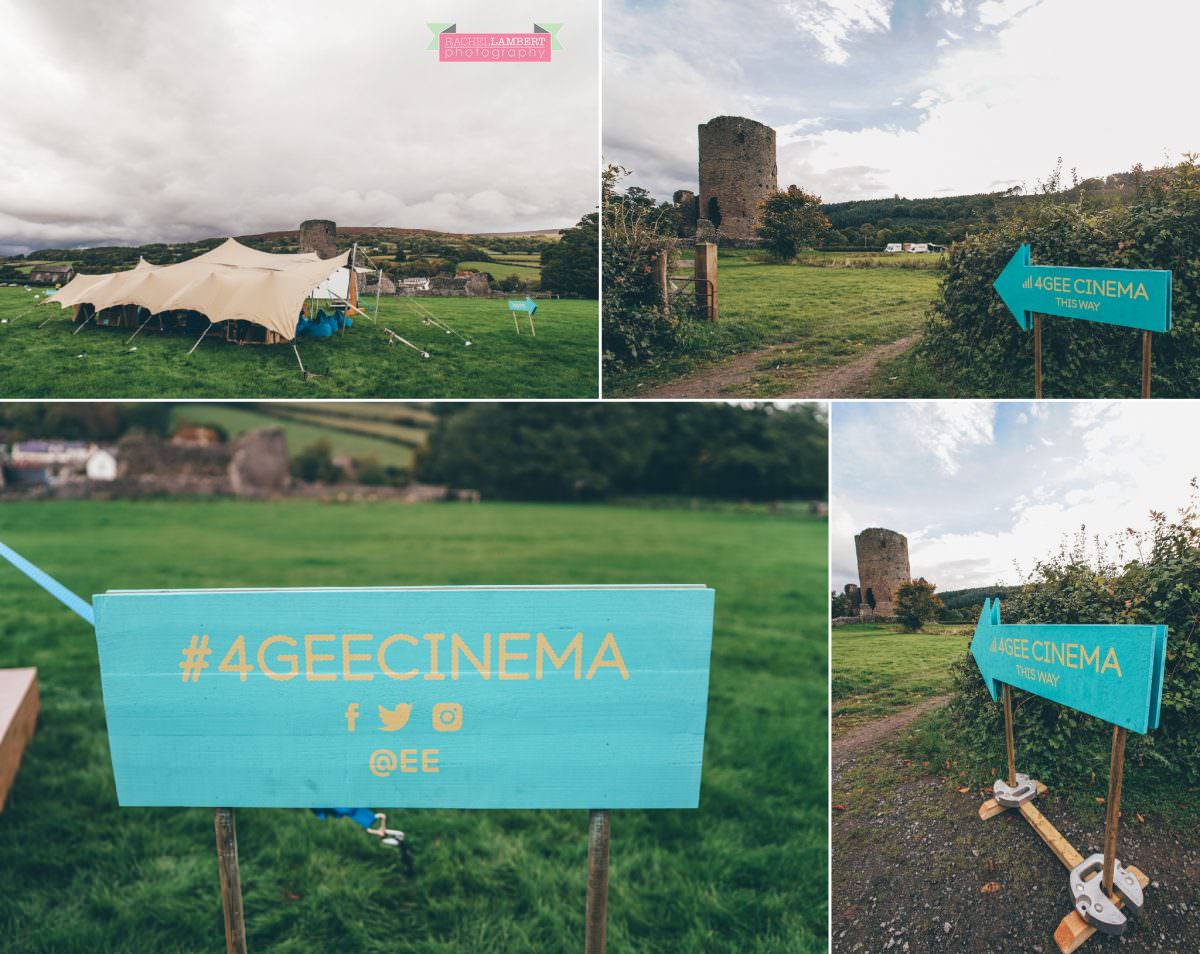 commercial photographer wales ee open air cinema event tretower castle crickhowell