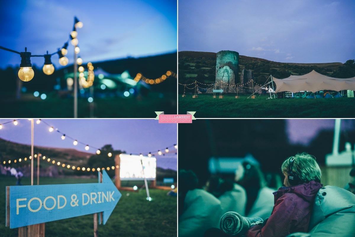 commercial photographer wales ee open air cinema event tretower castle crickhowell