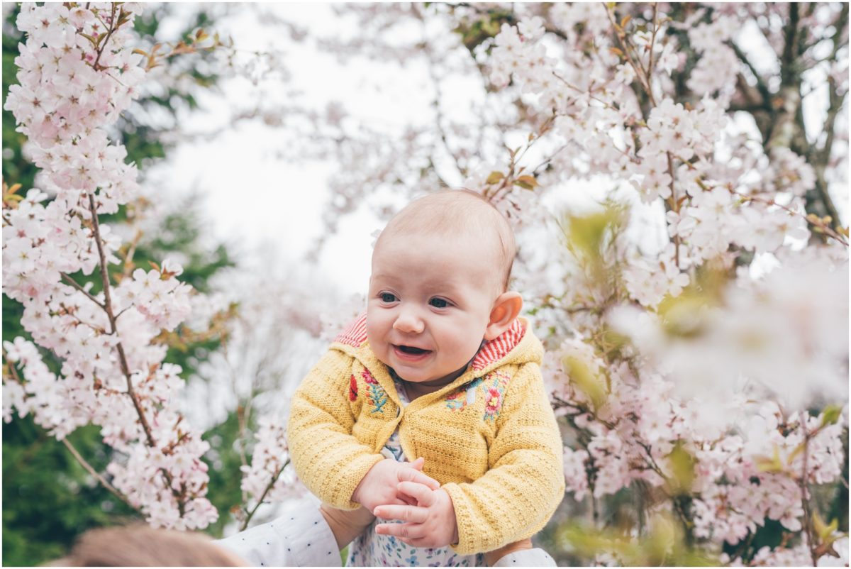 lifestyle photographer cardiff wales rachel lambert photography baby cherry blossom