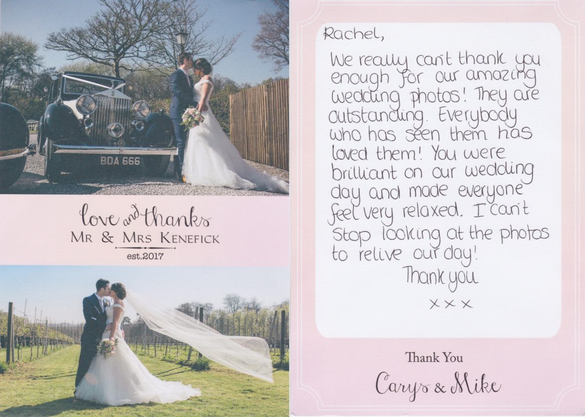 cardiff wedding photographer rachel lambert photography thank you cards love letters
