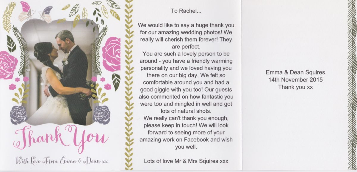 cardiff wedding photographer rachel lambert photography thank you cards love letters