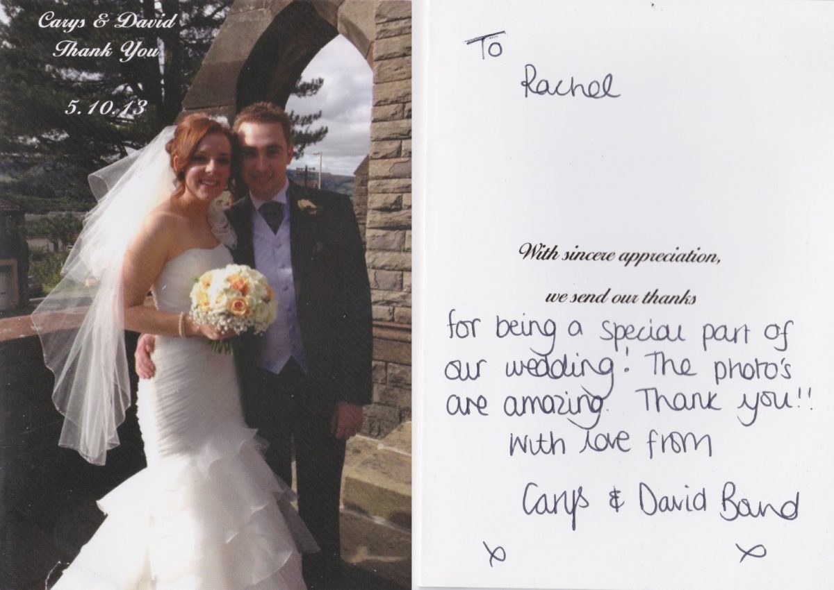 cardiff wedding photographer rachel lambert photography thank you cards love letters