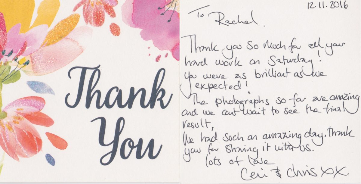 cardiff wedding photographer rachel lambert photography thank you cards love letters