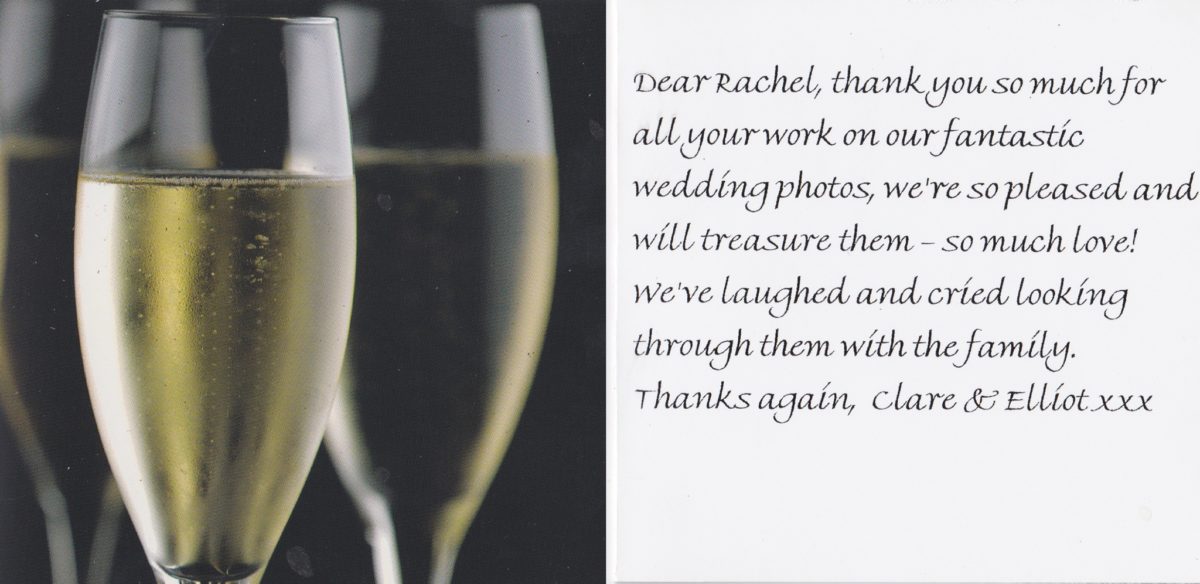 cardiff wedding photographer rachel lambert photography thank you cards love letters