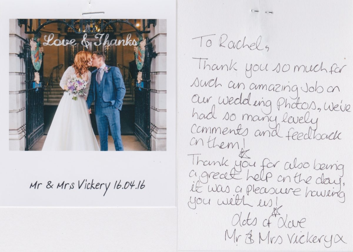 cardiff wedding photographer rachel lambert photography thank you cards love letters