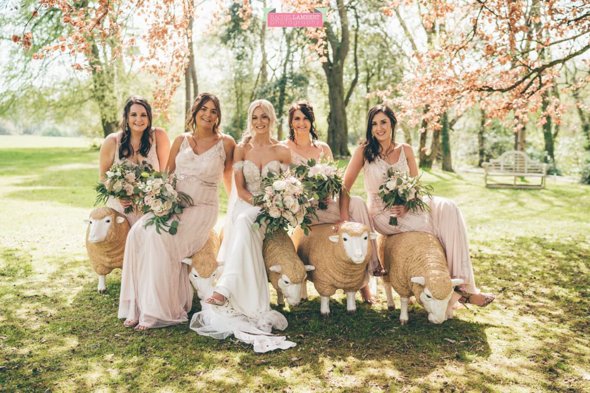 fairyhill gower rachel lambert photography bride and bridesmaids