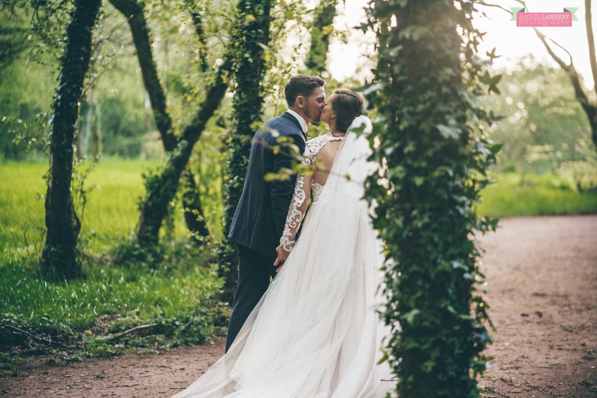 cardiff wedding photographer llanerch vineyard woodland walk couple shots