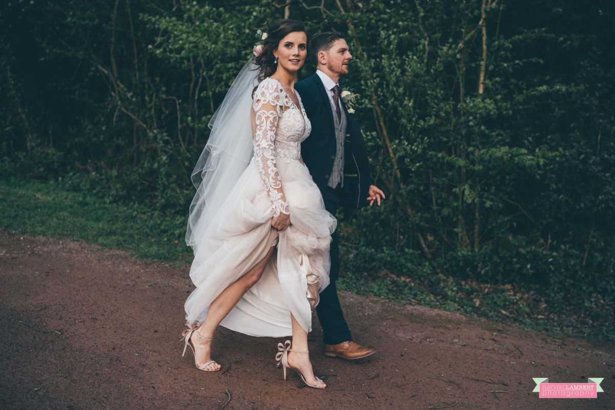cardiff wedding photographer llanerch vineyard woodland walk couple shots