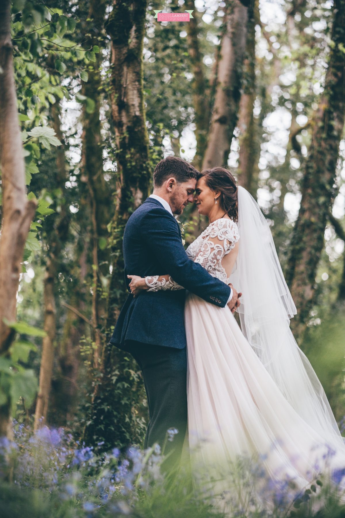 cardiff wedding photographer llanerch vineyard woodland walk bluebells