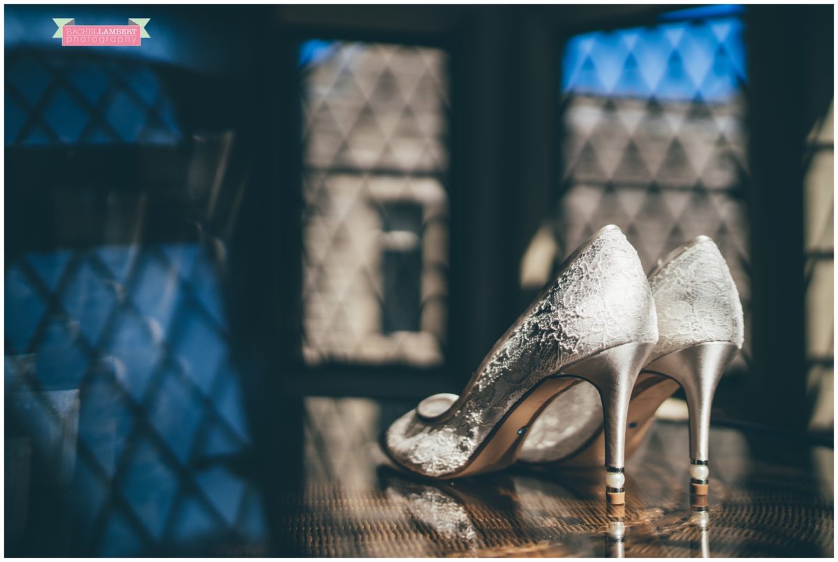 cardiff wedding photographer miskin manor rachel lambert photography bridal prep shoes